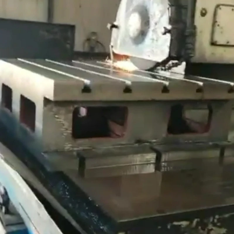 Video pemrosesan kotak t slot cast besi persegi